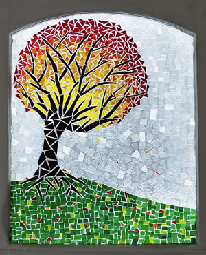 Tree mosaic by Faboalous Mosaics